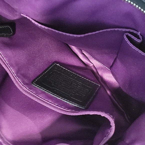 Coach Black Leather Tote Bag - Picture 8 of 11